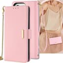 iPhone13 mini ケース 手帳型 ショルダーケース iPhone 13 mini ストラップケース いphone13mini 携帯カバー いphone13 ミニ 手帳ケース アイフォン13 mini アイホン13ミニ 携帯ケース 耐衝撃 カードケース 手帳 case 適用 Cobeimisr ポシェット ショルダー 肩がけ ストラップ 斜め掛け スマホケース ピンク