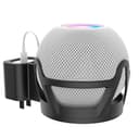 HomePod mini 壁固定ブラケット プラスチック製 スマートスピーカー マウント コード収納 スタンド カバー スピーカースタンド スピーカー 安定性 保護ホルダー(ブラック)