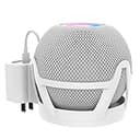 HomePod mini 壁固定ブラケット プラスチック製 スマートスピーカー マウント コード収納 スタンド カバー スピーカースタンド スピーカー 安定性 保護ホルダー(ホワイト)
