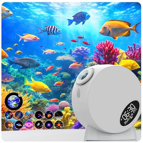 Syslux Galaxy プロジェクター、プラネタリウムスタープロジェクター、ベッドルームナイトライト、回転可能な星雲プロジェクターランプ、4K交換可能な13HDギャラクシーディスク、子供、大人、寝室の装飾、お誕生日に。