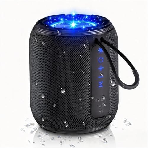 【ZKBBA 上品な音色】 Bluetooth スピーカー ワイヤレススピーカー ポータブルスピーカー Bluetooth5.3対応 TFカード/AUX対応 防水耐衝撃 強化された低音 RGB ライト 2 台ペアリング Type C充電式 音楽プレイヤー お風呂で使用可能 小型 持ち運びやすい pc/スマホ対応 キャンプ/釣り/サイクリング/水泳