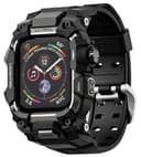 ULTIMAL に対応 Apple Watch Series 9/8/7（45mm）用 バンド一体型保護ケース TPU 耐衝撃 高耐久 通気性 簡単装着 スポーツ/アウトドア向け ブラック