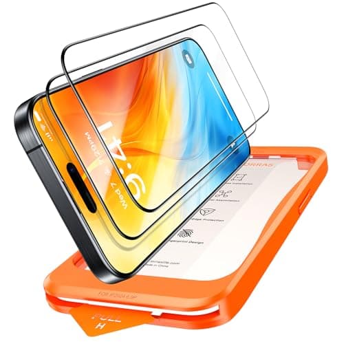 TORRAS フィルム For iPhone 16 Pro ガラスフィルム 航空宇宙ガラス 周り浮きゼロ 9H+硬度 米軍MIL規格 全面保護 10倍強化 極細ベゼル対応 ラウンドエッジ 超簡単貼り付け ワンプル(Just One Pull) ガイド枠付き 気泡レス 指紋防止 サラサラ 落下・破損防止 2枚セット 6.3インチ いphone16pro 用 保護フィルム GlassGo Ultra