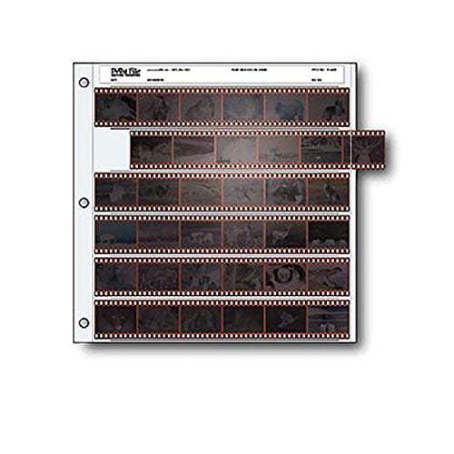 Archival 35mm Size Negative Pages Holds Six Strips of Six Frames by Print File