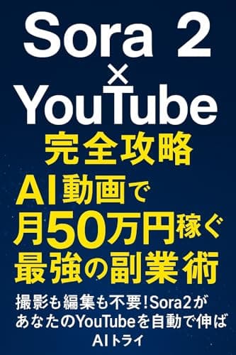 Sora 2 × YouTube完全攻略：AI動画で月50万円稼ぐ最強の副業術: 撮影も編集も不要！Sora 2があなたのYouTubeを自動で伸ばす
