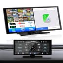 GETPAIRR Vista 2.0 ポータブルディスプレイオーディオ 11インチ大画面 【Android 15システム 5コアCPU 3GB RAM＋64GB ROM】 Apple CarPlay/Android Autoワイヤレス対応 Gemini音声アシスタント搭載 Google Play対応 GPS内蔵カーナビ・1920×720 IPSタッチパネル・2画面分割 日本語説明書