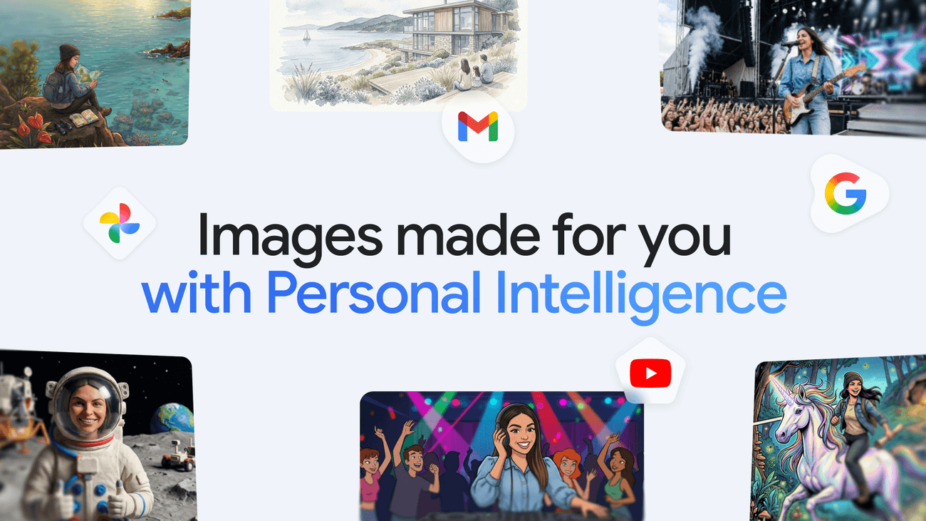 GeminiアプリがGoogleフォトと連携し、自分や家族の画像を簡単に生成できる新機能を公開