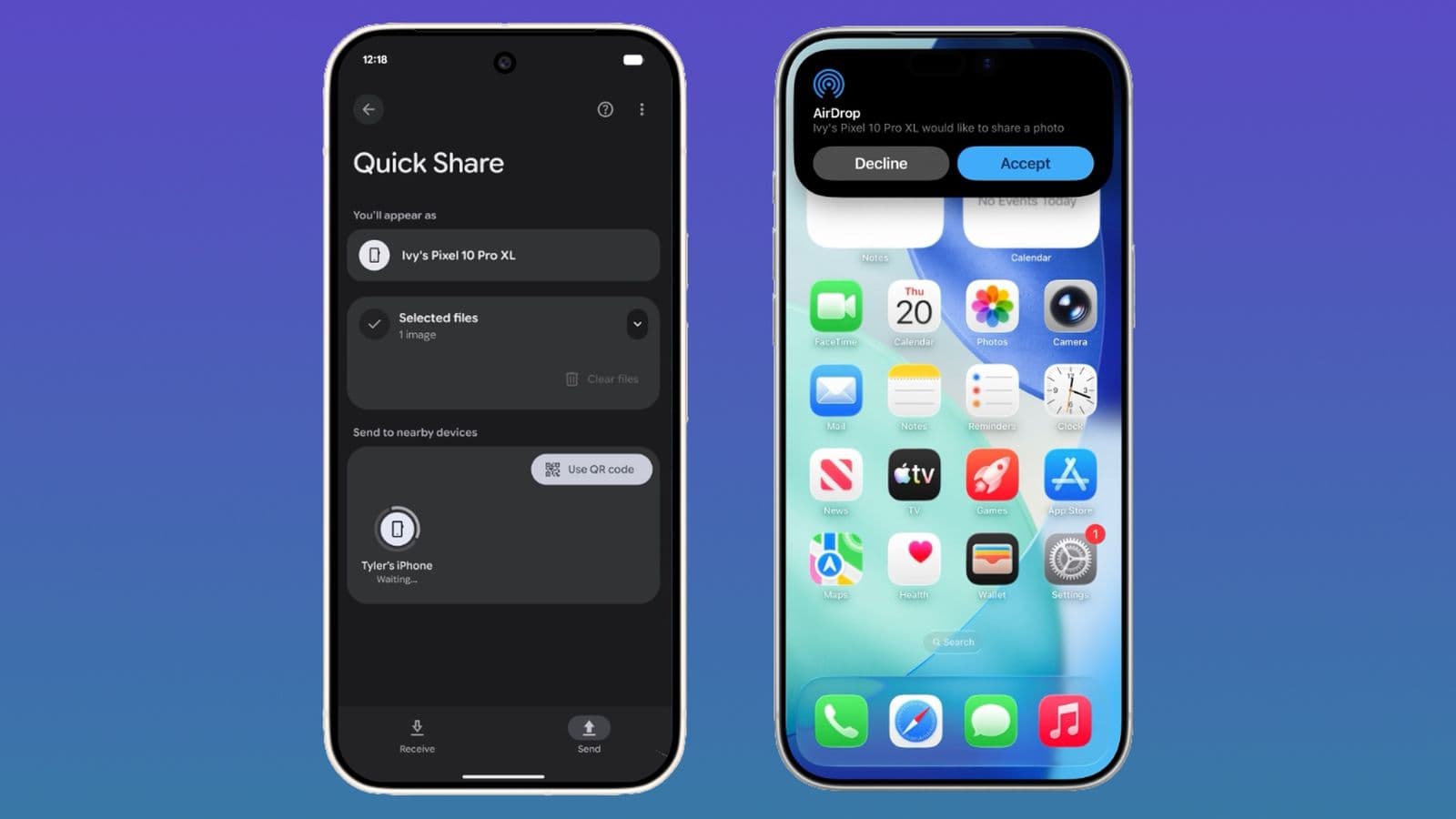 GoogleがAndroidとiPhone間のファイル共有をもっと便利に